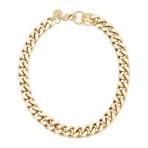 NEW EKLEXIC women's curb chain and clasp choker in gold